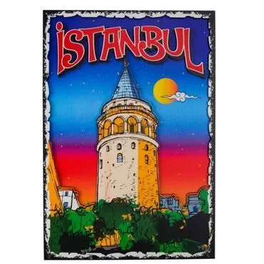 Istanbul Themed Wooden Customised Door Sign Board 200x290 Mm - 24