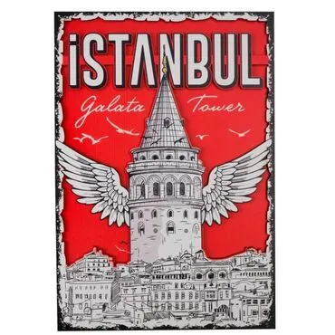 Istanbul Themed Wooden Customised Door Sign Board 200x290 Mm - 26