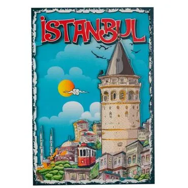 Istanbul Themed Wooden Customised Door Sign Board 200x290 Mm - 27