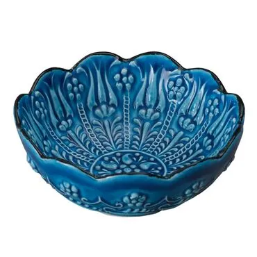 Toptan 8 Cm Turkuaz Papatya Kase  - 3
