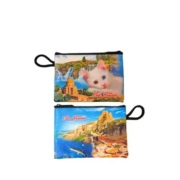 Van Themed Turkish Woven Wallet  113x80x8 mm - 2