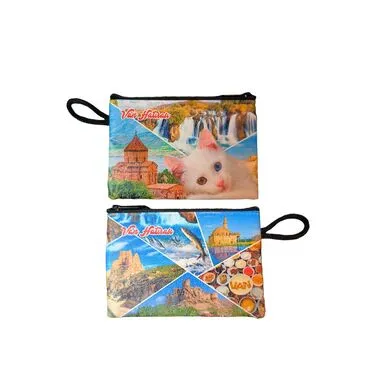 Van Themed Turkish Woven Wallet  113x80x8 mm - 3