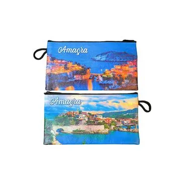 Amasra Themed Turkish Woven Wallet  183x97x8 mm - 4