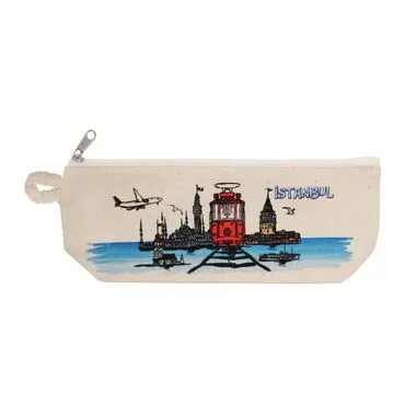 Toptan İstanbul Temalı Myros Kanvas Kalemli̇k 90*220*45 Mm  - 6