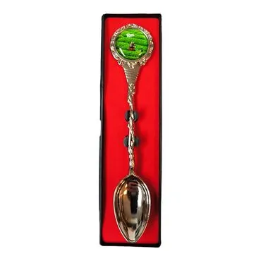 Rize Themed Collectible Souvenir Metal Tea Spon With Giftbox 25x130 mm - 5