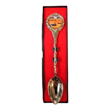 Rize Themed Collectible Souvenir Metal Tea Spon With Giftbox 25x130 mm - 6