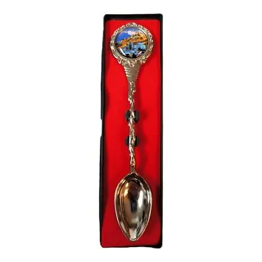 Rize Themed Collectible Souvenir Metal Tea Spon With Giftbox 25x130 mm - 9