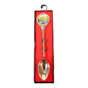 Tekirdag Themed Collectible Souvenir Metal Tea Spon With Giftbox 25x130 mm - 4