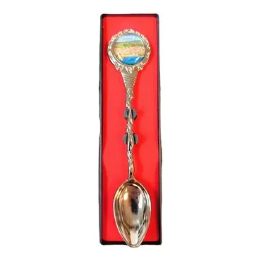 Tekirdag Themed Collectible Souvenir Metal Tea Spon With Giftbox 25x130 mm - 6