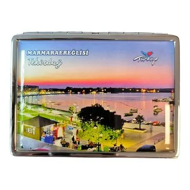 Tekirdag Themed Metal Cigarette Case 103x80x11 mm - 4