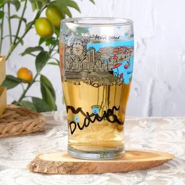 Toptan Didim Temalı Cam Bira Bardağı - Standart - 2