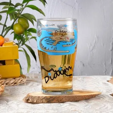Toptan Didim Temalı Cam Bira Bardağı - Standart - 3