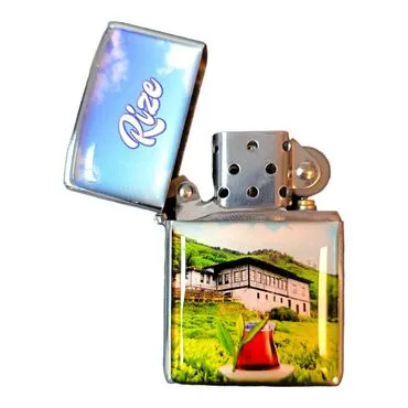Rize Themed Custom Printed Metal Gasoline Lighter - 2