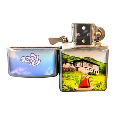 Rize Themed Custom Printed Metal Gasoline Lighter - 3