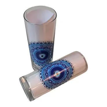 Toptan Nazar Temalı Myros Baskılı Rakı Bardağı - 3