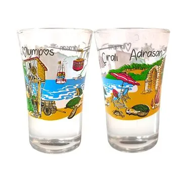 Olympos Region Themed Shot Glass Set of 2 Pcs - Standart