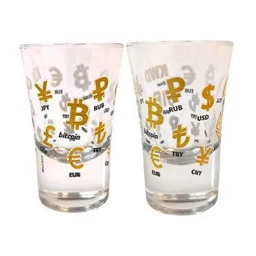Special Message Themed Shot Glass Set of 2 Pcs - Standart