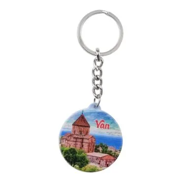 Van Themed Customised UV Printed Plastic Base Square Keyring 38x100 mm - 4