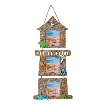 Toptan Kumlu Üçlü Deni̇z Feneri̇ Çerçeve 25*60 Cm