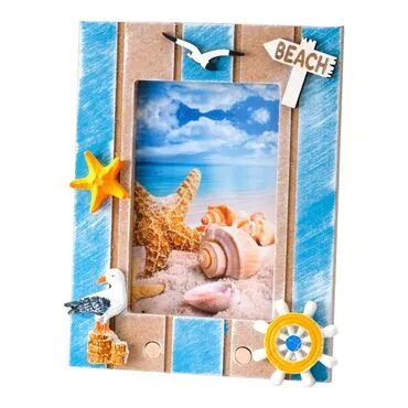 Toptan Çizgili Masa Üstü Dik Büyük Çerçeve 16x21 Cm