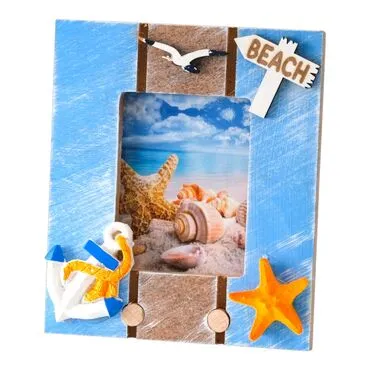 Wholesale Striped Small Vertical Tabletop Frame 12x14 cm