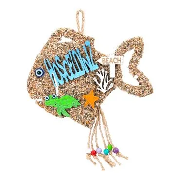 Toptan Kumlu Oğlum - Kizim - Welcome - Hoşgeldi̇ni̇z Balik 23*19 Cm