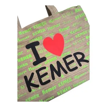 Kemer Themed Love Written Beach Bag - Standart - 4