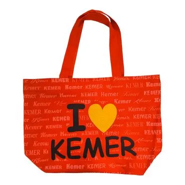 Kemer Themed Love Written Beach Bag - Standart - 6