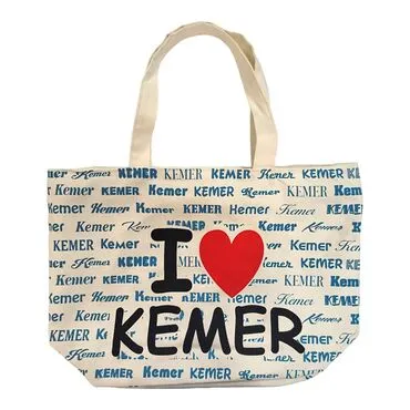 Kemer Themed Love Written Beach Bag - Standart - 8