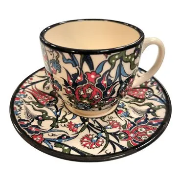 Dual Tile Handcrafted Big Coffee Cup - 2