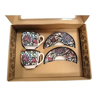 Dual Tile Handcrafted Big Coffee Cup - 5