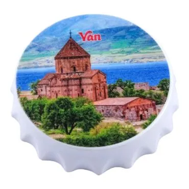 Van Themed Customised Uv Printed Bottle Cap Shaped Plastic Base  Bottle Opener  63x15 mm - 4