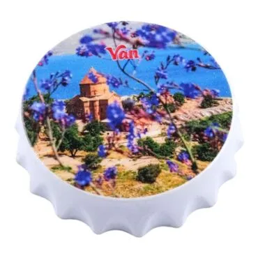 Van Themed Customised Uv Printed Bottle Cap Shaped Plastic Base  Bottle Opener  63x15 mm - 5