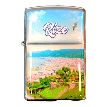 Rize Themed Custom Printed Metal Gasoline Lighter - 5
