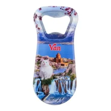 Van Themed Customised Uv Printed  Plastic Base Plastic Base Bottle Opener 95x43 mm - 4