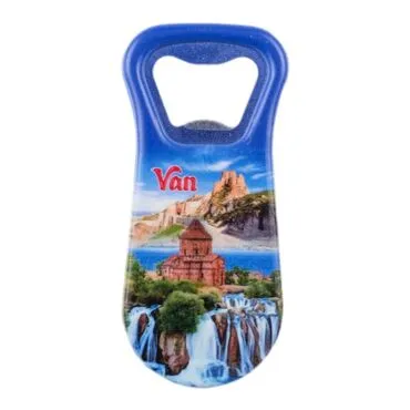 Van Themed Customised Uv Printed  Plastic Base Plastic Base Bottle Opener 95x43 mm - 5