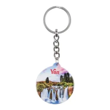 Van Themed Customised UV Printed Plastic Base Square Keyring 38x100 mm - 6