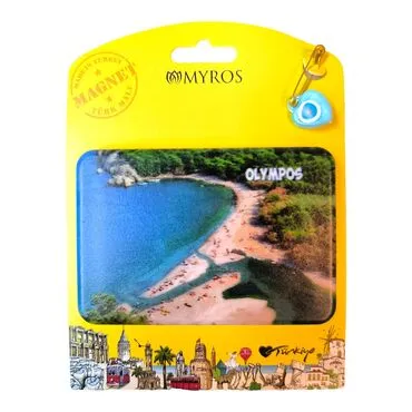 Olympos Themed Plastic Base UV Printed Custom Backing Carded Fridge Magnet - 3