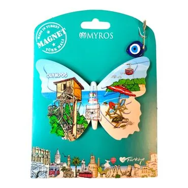 Olympos Themed Plastic Base UV Printed Custom Backing Carded Fridge Magnet - 5