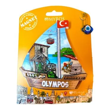 Olympos Themed Plastic Base UV Printed Custom Backing Carded Fridge Magnet - 9