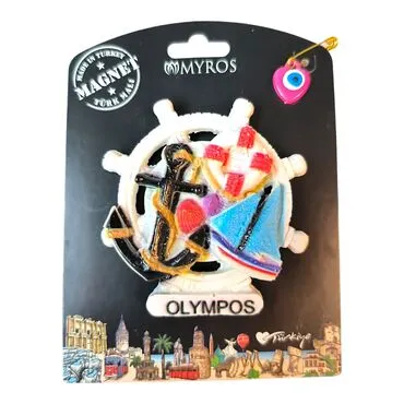 Toptan Olympos Temalı Kartonetli UV Polyester Magnet - 10