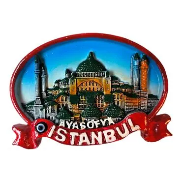 Istanbul Themed Great Polyester Magnet - 2