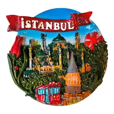 Istanbul Themed Great Polyester Magnet - 4