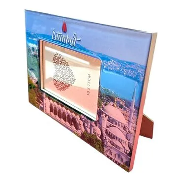 Istanbul Themed Epoxy Photo Frame Travel Souvenir 13x18 Cm - 2