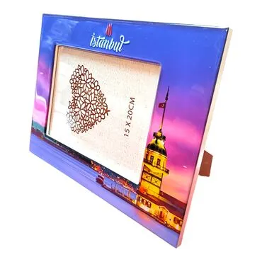 Istanbul Themed Epoxy Photo Frame Travel Souvenir 15x20 Cm - 5