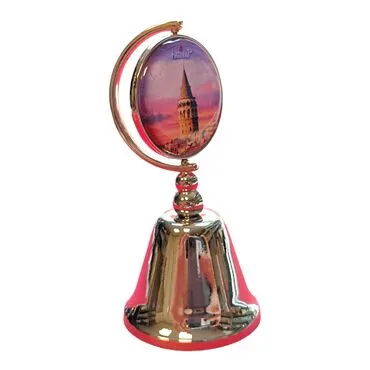Toptan İstanbul Temalı Myros Metal Yuvarlak Çan 44*90 Mm - 5
