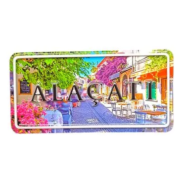 Alacati Themed Embossed Pvc Oppression Fridge Magnet