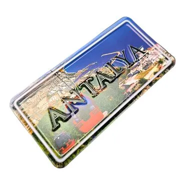 Antalya Themed Embossed Pvc Oppression Fridge Magnet - 6