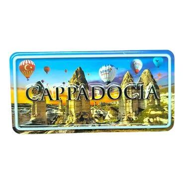Cappodocia Themed Embossed Pvc Oppression Fridge Magnet
