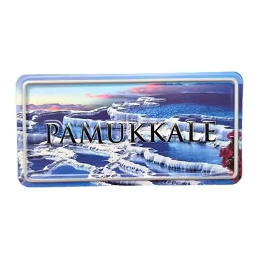 Toptan Pamukkale Temalı Kabartmalı Pvc Baskı Magnet